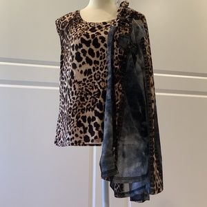 Joseph Ribkoff Size 14 Black and Brown